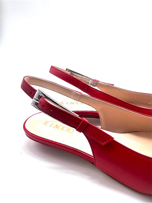 Slingback donna in pelle rossa IL LACCIO | 1067NAPPAROSSO